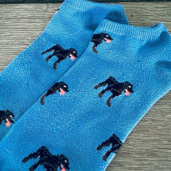 Dog Print Ankle Socks 3 Pair Bundle Lot - Picture 3 of 4